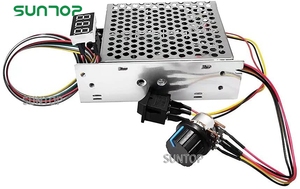 PWM DC Motor drehzahl regler, DC 10-55V/60A, LED-Anzeige Stufenloser DC-Motor drehzahl regler mit einstellbarem Potentiometer - Product Image 2