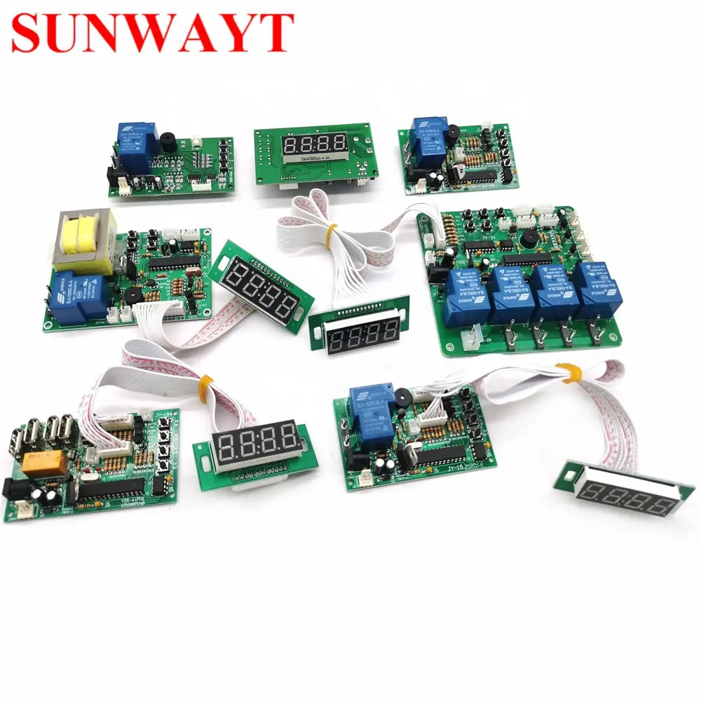 Tiempo diferente control Pcb placa temporizador para la moneda operado máquina Silla de masaje de la máquina expendedora máquina de lavado de temporizador