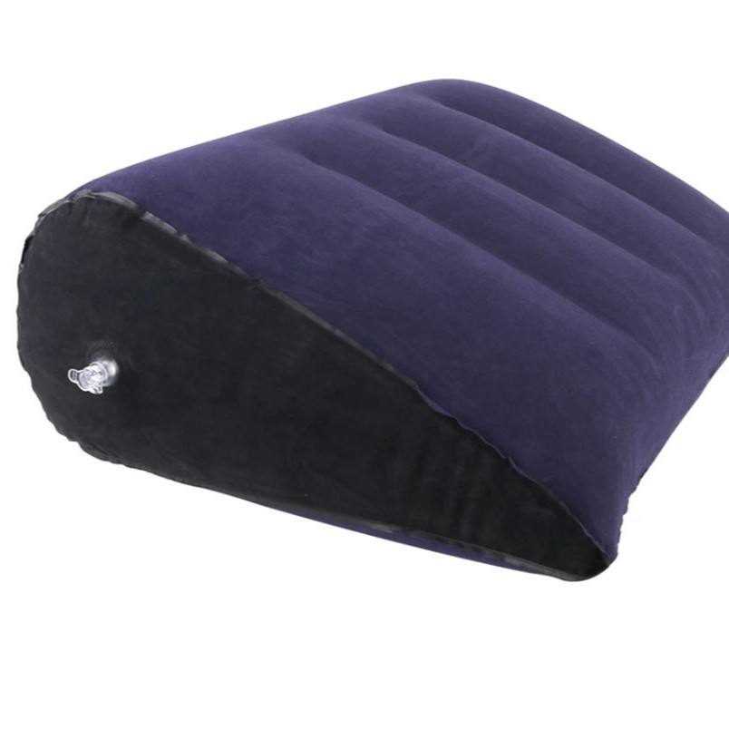 Oreiller gonflable carré, bleu clair, petite taille