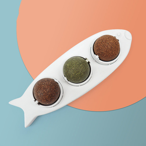 Wholesale 3 in 1 <strong>Catnip</strong> Snack Cat Toys Natural <strong>Catnip</strong> Rotating Interactive Cat Toy Fish Shape <strong>Catnip</strong> Ball Toy - Product Image 5