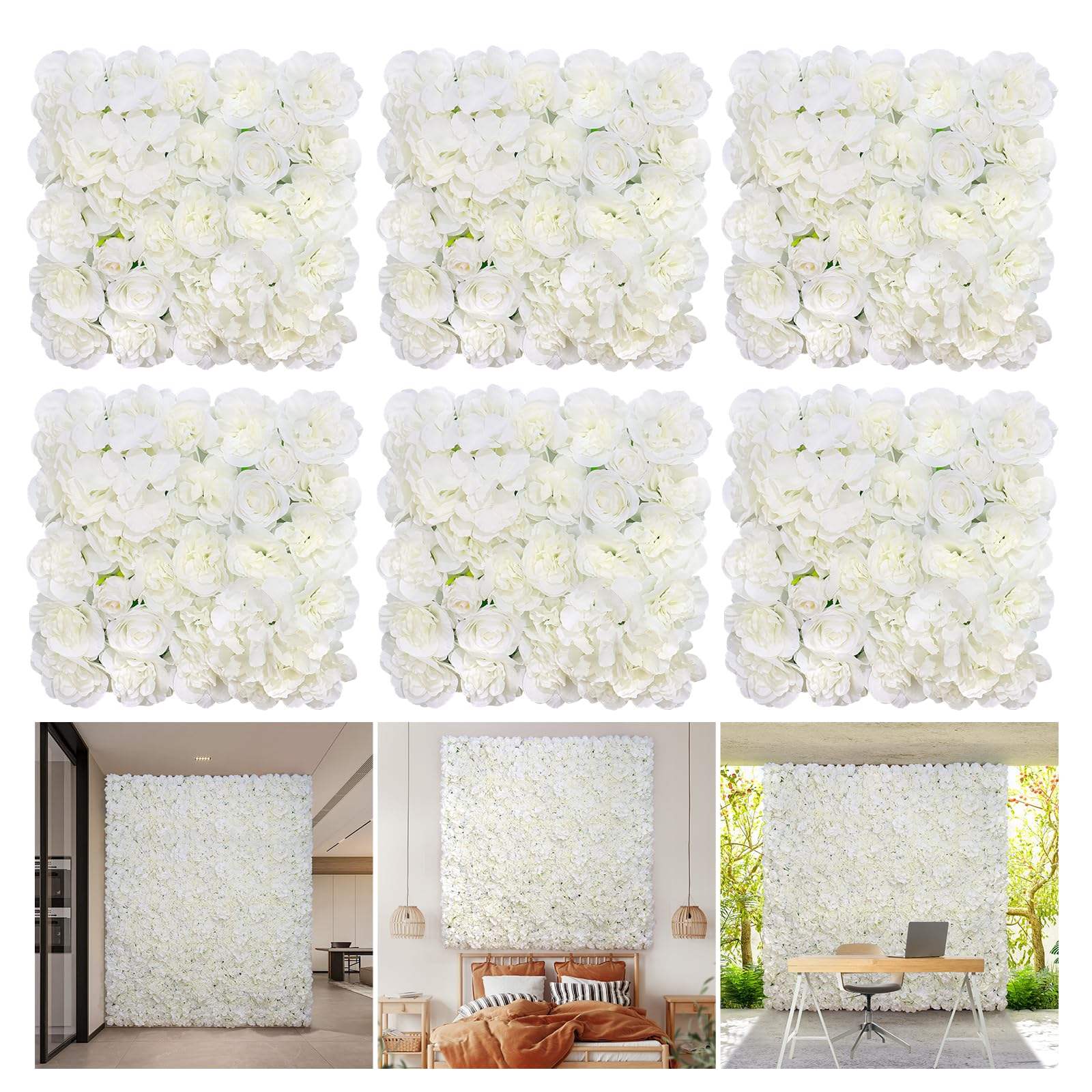 สีขาว 6 ชิ้น