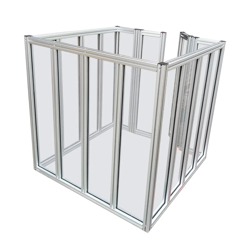 6063 standard industriale di recinzione in alluminio 4040 serie T estrusione banco da lavoro in alluminio struttura attrezzature da laboratorio