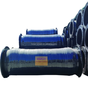 Manguera de goma SBR negra de gran diámetro para dragado de canales profundos a prueba de desgaste flotante y procesamiento de tuberías de aceite de muelle submarino - Product Image 4