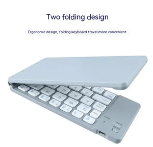 Teclado inalámbrico Mini Two Fold BT Keyboard BT18 Teléfono móvil Tableta Computadora Oficina Portátil Ligero Tres sistemas Universal - Product Image 2