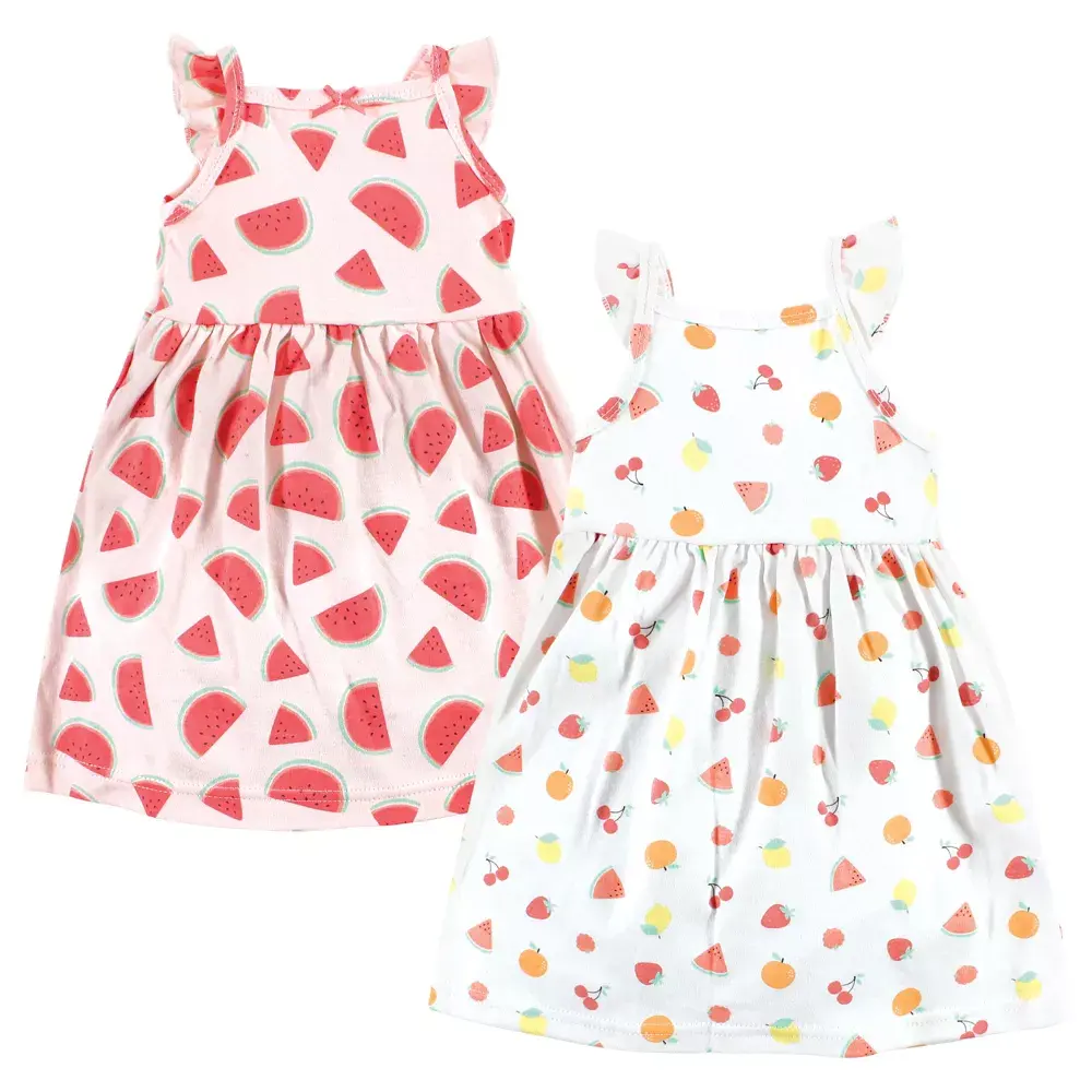 Hacer productos con corazón Buena calidad Sin mangas 0-24M Vestidos para niñas Vestido cómodo para bebés