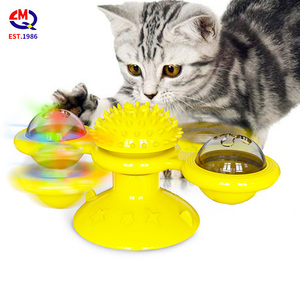 De goma molar juguetes para mascotas gato molino catnip bell tocadiscos juguete gatito con copa de succión a la pared divertido catnip Juguetes - Product Image 4
