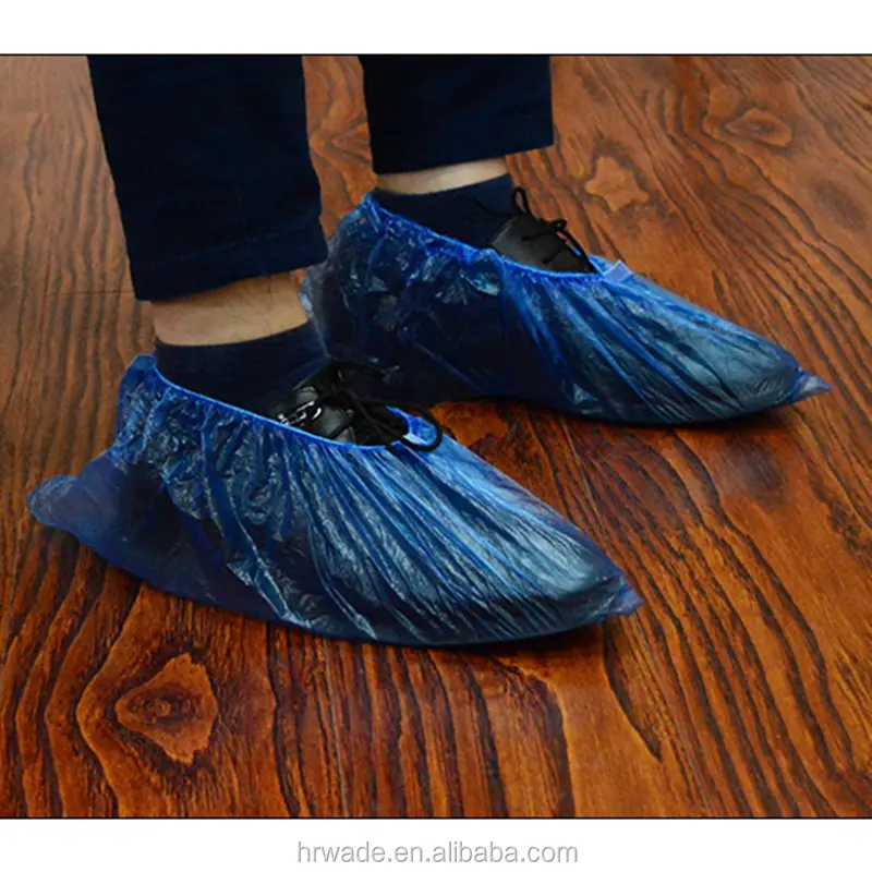 Cubierta de zapatos desechable PE cubierta de zapatos lluvia impermeable cubierta de zapatos OEM
