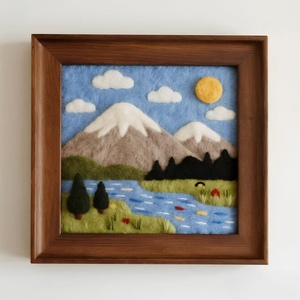 12x12cm DIY yün keçe boyama nakış çerçeve dijital tuval İşi iğne resim için özelleştirilmiş Gif dikiş dokuma oyuncaklar - Product Image 5
