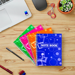 Özelleştirilebilir Logo 4 renkli ciltli bobin defter okul ve ofis yazı için dayanıklı kağıt kapak ile yapılmış - Product Image 2