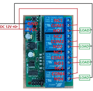 RF33A04 DC 12V 4CH 433M RF Rolling Code Hopping Encoder Decoder RC43A04 Controller trasmettitore per accesso remoto senza chiave - Product Image 4