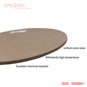 XMCERA 30 微米氧化铝/硅/多孔 <span class=keywords><strong>SiC</strong></span> 陶瓷碟盘/泡沫过滤器