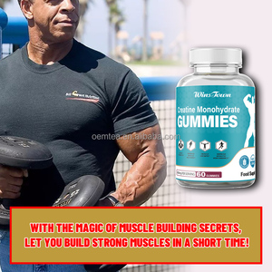 פרטי תווית קריאטין מונohydrate סוכריות אנרגיה עבור עלייה במשקל, שריר תוספת צמחים עבור כוח זכר