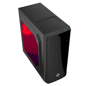 Caja de ordenador ATX con puertos USB, torre central, piezas de ordenador