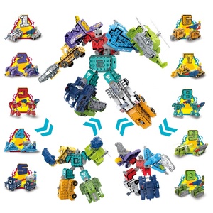Kaili numero deformazione robot giocattoli bambini educativi matematica apprendimento 0-9 blocchi di costruzione digitali set robot giocattolo - Product Image 2