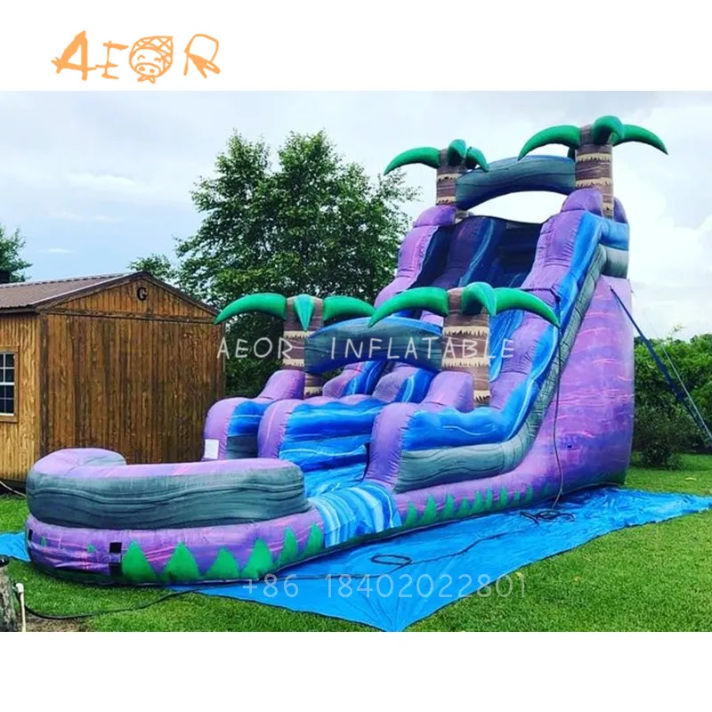 AEOR commercial inflatable slide giant inflatable slide inflatable water pool slide for back yard