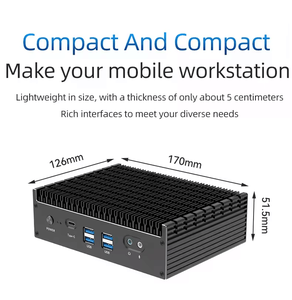 12th nesil endüstriyel fansız Mini PC Intel Core i3 1215U/i5 1235U/i7 12i7 CPU DDR4 RAM çift LAN 4 * ekran Mini masaüstü - Product Image 2