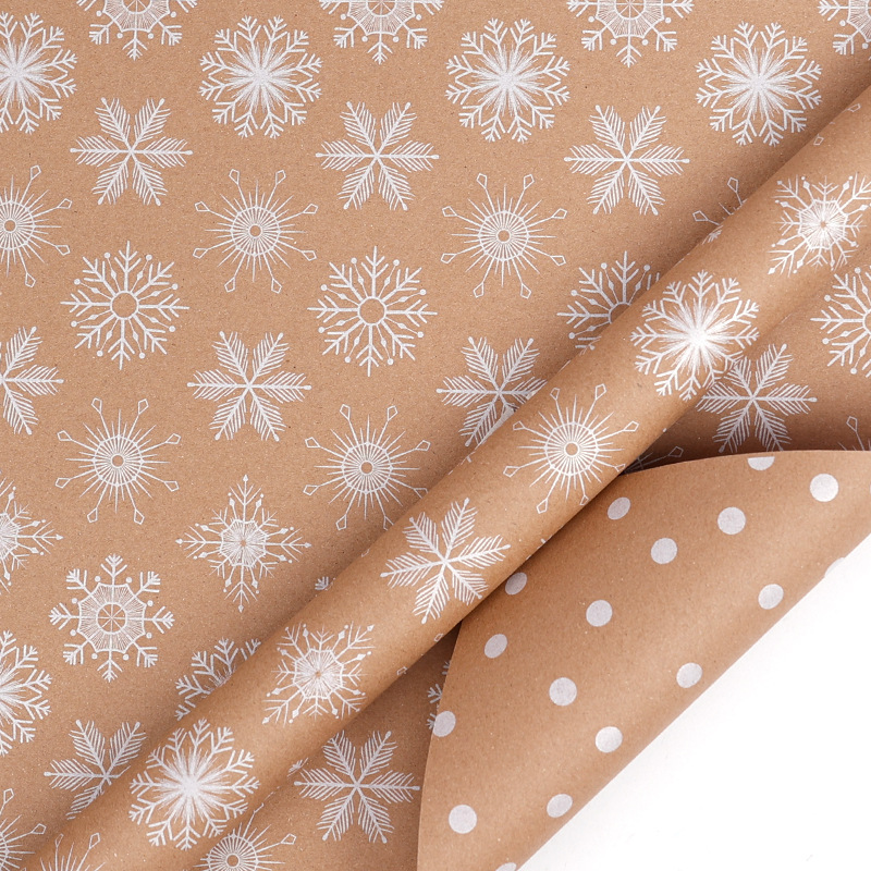 Série de Noël - Rouleau à pois en forme de flocon de neige