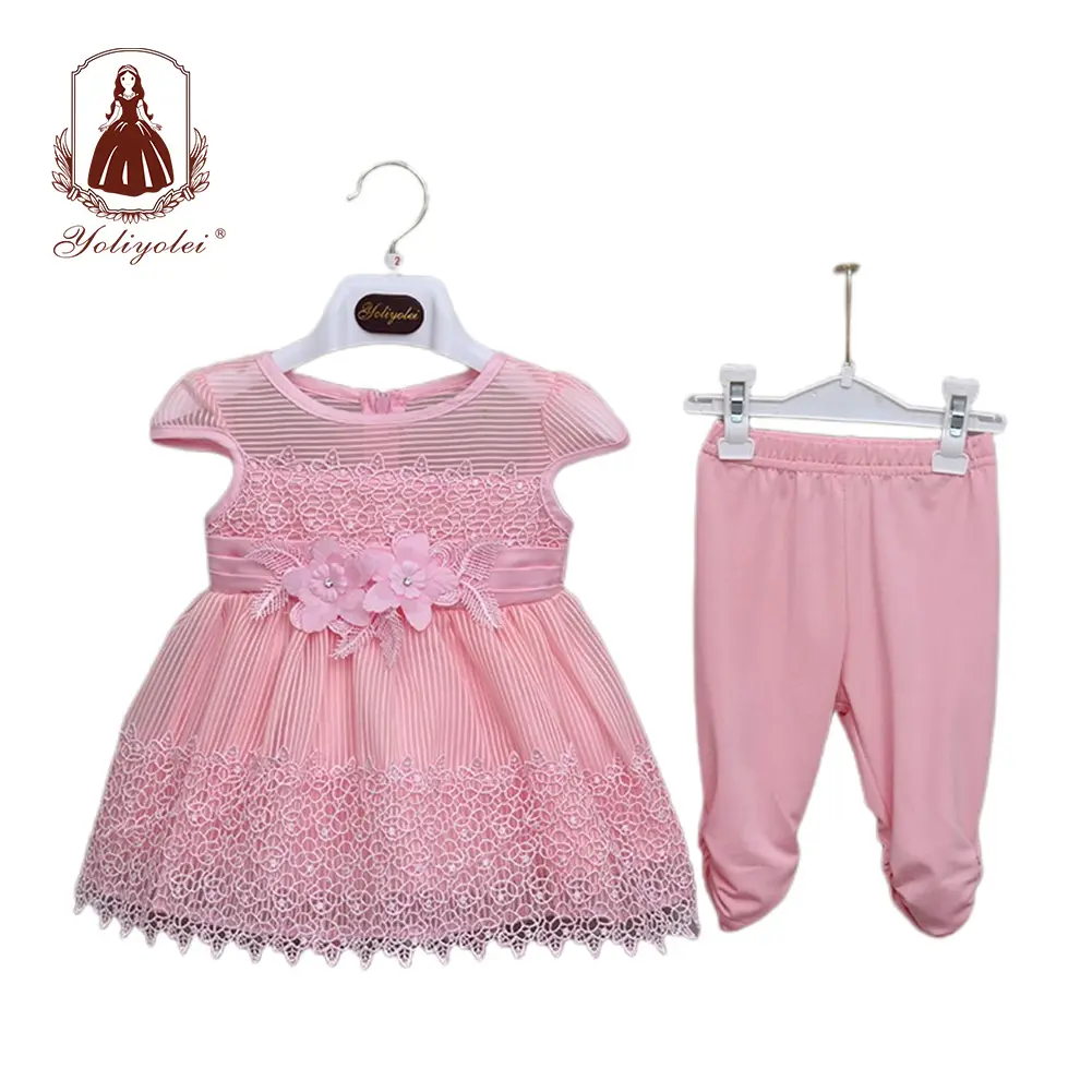 Hotsell Rahat Yaz Bebek Kız küçük Çocuk Giyim pamuklu elbise Elbise