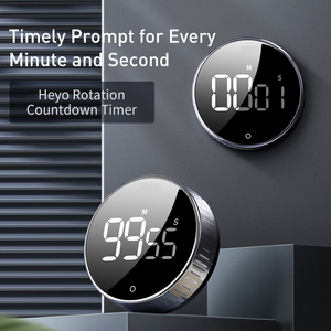 Großer LCD-Rund magnet Küchen timer Wecker Stopp Koch werkzeug Koch alarm Timer mit Uhr Digitale Küche Countdown Down - Product Image 5
