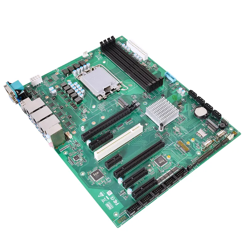 Zunsia Industrial Mainboard 4 * DDR5 128GB Intel 12th/13th Gen LGA1700 Q6704UサーバーシャーシAtxマザーボードサポート4ディスプレイ