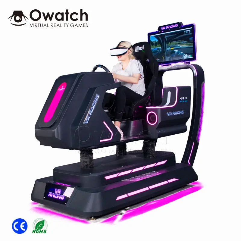 Owatch Ngày Giáng sinh khuyến mãi thực tế ảo đua Arcade trò chơi máy xe mô phỏng VR xe lái xe mô phỏng