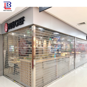 Papan desain Modern otomatis kristal transparan mal belanja pintu rana bergulir - Product Image 1