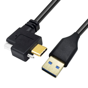 Özel yan viraj 5gbps 5a Usb 3.0 erkek tip-c usb-c tip c dirsek erkek veri vida kablosu ile 1.5m/2m/3m - Product Image 1