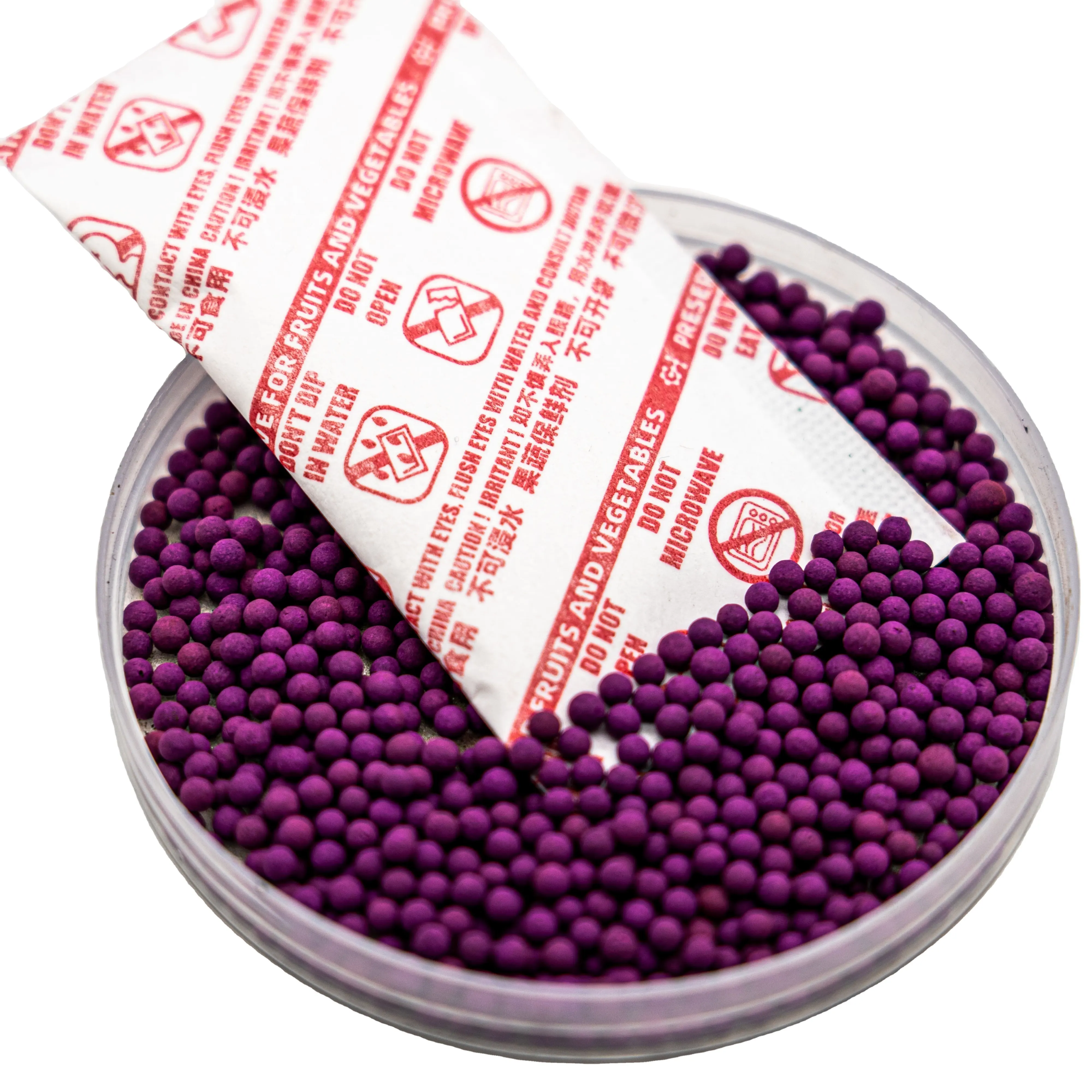Sac absorbant d'éthylène 5g boule violette fruit un agent de maturation conservateur végétal fabricant direct d'usine
