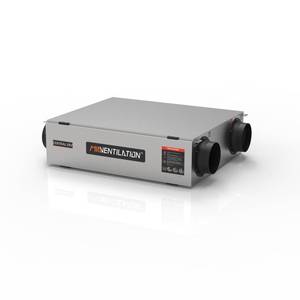 DCモーター1000m 3/hフレッシュエアメカニカルERV換気システムクロスフロー熱回収用熱交換器付き