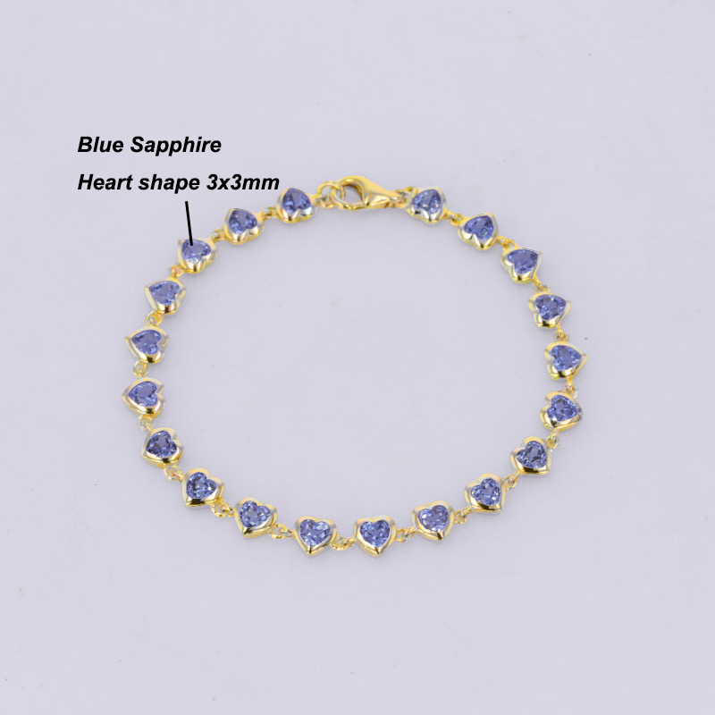 10K Yellow Gold Blue Sapphire