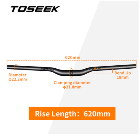 Rise-620mm Matt Black
