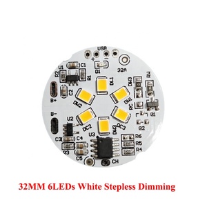 Placa PCB LED CCT blanca cálida de 32MM y 5V, placa de Panel de Control recargable con atenuador de Sensor táctil para base de soporte de pantalla de madera DIY - Product Image 2