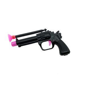 子供のための吸盤付きホット販売プラスチック回転ピストル拳銃おもちゃ面白い遊び - Product Image 4