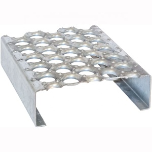 3-钻石镀锌穿孔金属安全格栅防滑楼梯扣件 - Product Image 3