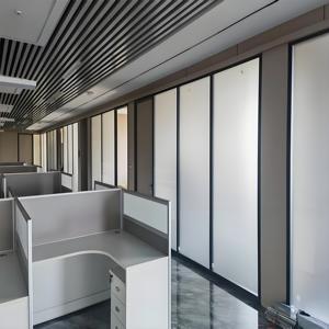 Dimensioni personalizzate divisorio in vetro moderno per ufficio con struttura in alluminio per installazione rapida per divisioni ufficio - Product Image 2