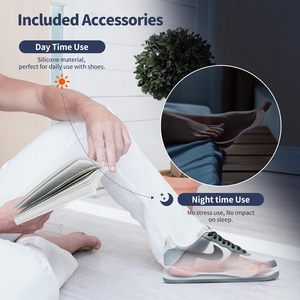 Корректор для женщин и мужчин, улучшенная Регулируемая ортопедическая шина для снятия боли в большом пальце ноги и выпрямления пальцев ног - Product Image 5