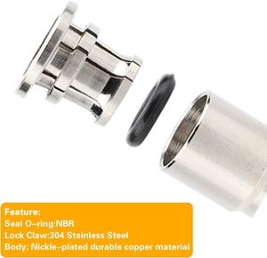 1/<strong>4</strong>&quot; X 1/<strong>4</strong>&quot; X 1/<strong>4</strong>&quot; <strong>OD</strong> 3-Way Tee Shaped <strong>Tube</strong> Pneumatic Parts Stainless Steel Quick Connect Fittings Push Connectors Air - Product Image 4