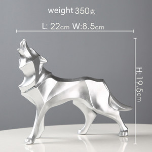 Bắc Âu Sáng Tạo Wolf Resin Thủ Công Mỹ Nghệ Trang Trí Vườn Trang Trí Món Quà Handmade Nhựa Trang Trí - Product Image 2