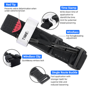 Combat Tpe Tourniquet Manchet Velcro Haak En Lus Vinger Roterende Druk Reliëf Wegwerp Tape Verpleegkundigen Tactische Tourniquet Medische - Product Image 2