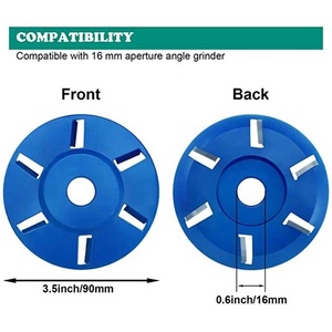 Flap zımpara zımpara taşlama ve altı diş güç ahşap oyma disk aracı ark dişleri freze kesicisi, parlatma tekerleği aşındırıcı - Product Image 3