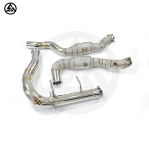 צינור פליטה CSZ זרימה גבוהה עבור פורד <span class=keywords><strong>SVT</strong></span> Raptor F150 3.5TT צינורות כיסוי עם חלקי ביצועי מגן חום