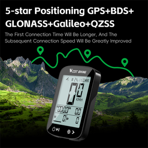 WEST BIKING Intelligent GPS Bike <strong>Computer</strong> IPX7 Waterproof Bicycle <strong>Cycling</strong> <strong>Computer</strong> with 20 Hours Battery Life