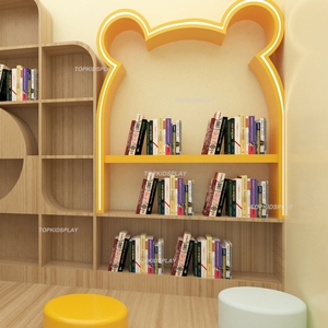 ストーリーテリング、読書活動、教育の楽しみに従事するためのカラフルなライブラリロールプレイ機器