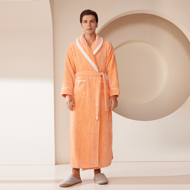 Peignoir homme-orange