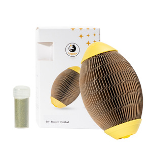 Nuevo juguete interactivo para mascotas, garra de bola, juguetes de gatito, rascador de cartón corrugado para gatos con hierba gatera - Product Image 4