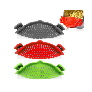 Snap N <strong>Strain</strong> <strong>Pot</strong> Strainer Pasta Strainer Adjustable Silicone Clip on Strainer for <strong>Pots</strong>, Pans, and Bowls - Kitchen Colander - Product Image 5