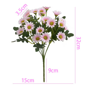 Hoa cúc nhỏ hoa Nhân Tạo Hoa cúc giả hoa lan hoa cúc bó cho Giáng sinh và trang trí nhà Halloween - Product Image 1