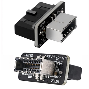 Chiave di presa del pannello anteriore 3.1 USB-A Type-E A USB 3.0 20 pin adattatore convertitore di intestazione scheda madre 20 pin 19pin connettore verticale - Product Image 2