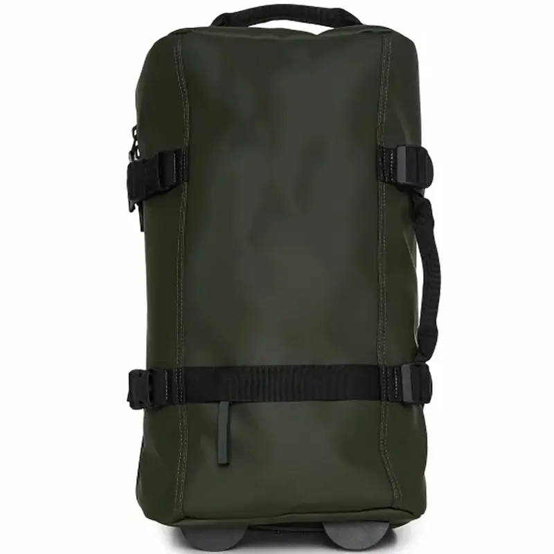 Bolsa de viagem personalizada grande capacidade verde, à prova d' água resistente saco do duffel do carrinho com rodas