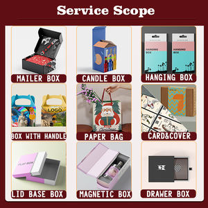 Hot bán tùy chỉnh giáng sinh Hộp giấy cho nến dầu gội đầu và rửa cơ thể món quà ý tưởng Kem tuck Top Box với lót - Product Image 6